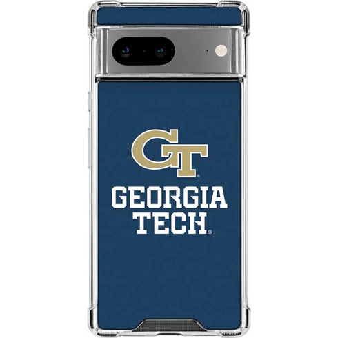 Georgia Institute of Technology GT Blue Google Pixel 8a Clear Case